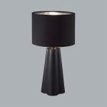 8124/1T COMFI LN26 478 черный, керамика/текстиль Настольная лампа E27 1*60W 220V HINAMI