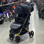 Прогулочная всесезонная коляска Baballo / Серый черная рама