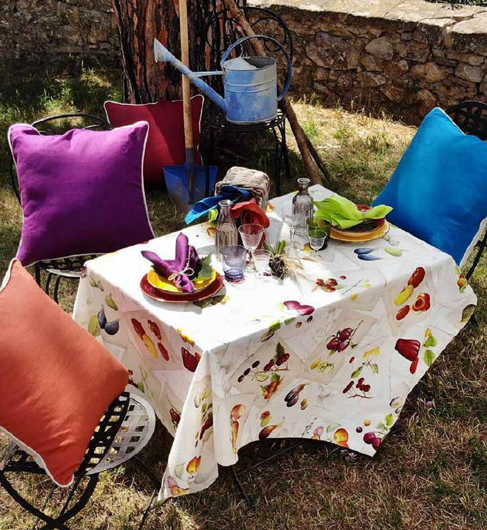 Скатерть Tessitura Toscana Telerie Herbario