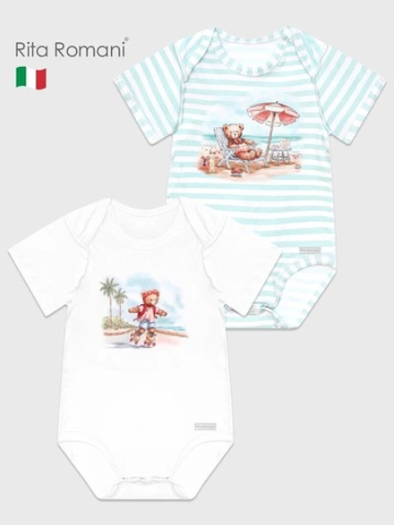 Набор боди с коротким рукавом, Солнечное лето