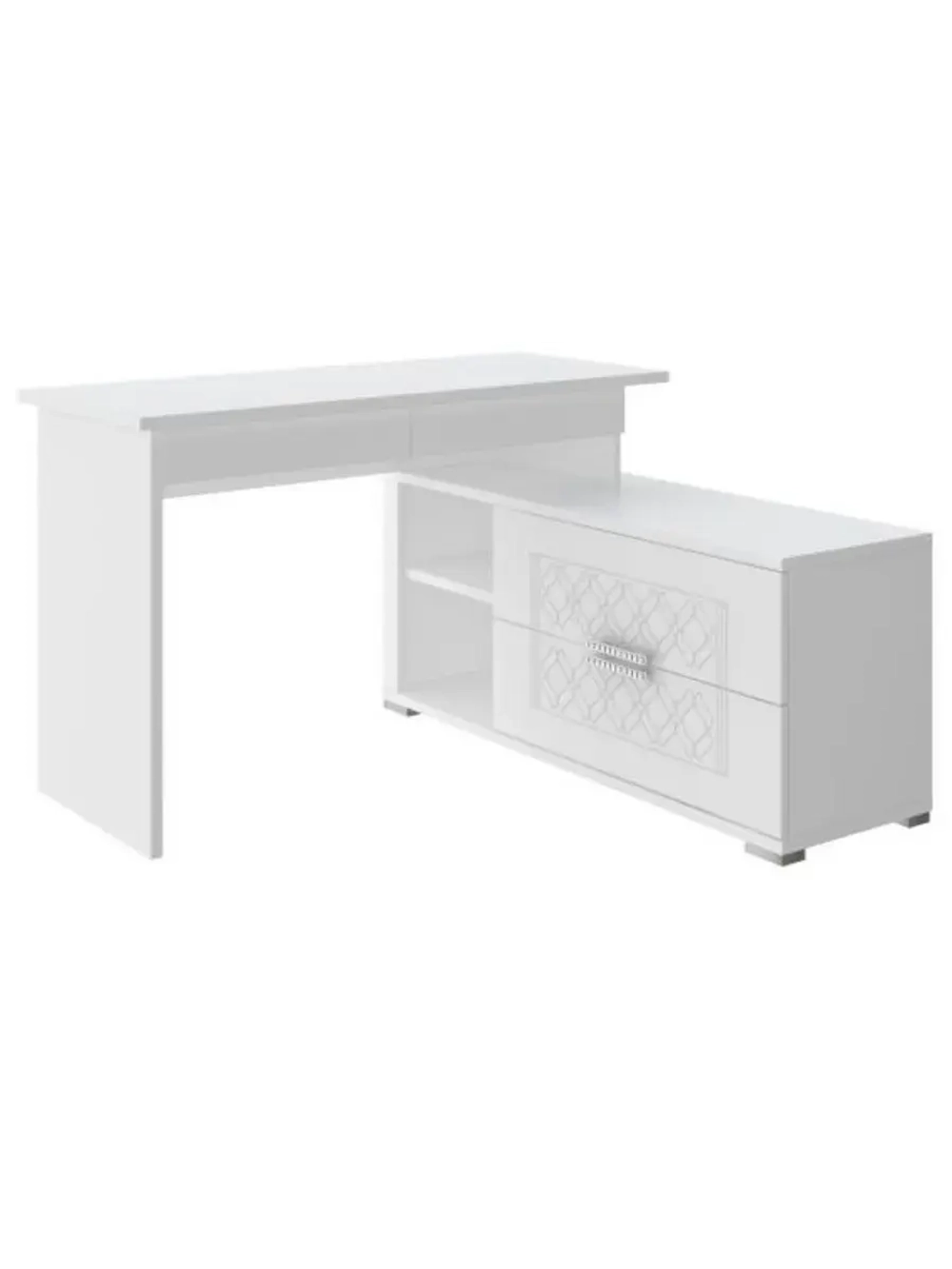 Стол письменный угловой с ящиками 120х120х76 см