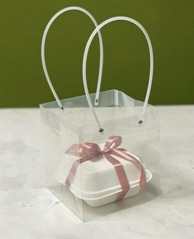 Пакет ПВХ с ручками с квадратным дном 20 х 20 х 20 см