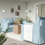 Диван 2-местный - IKEA HYLTARP/ХИЛТАРП ИКЕА, голубой