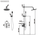 Душевая система AltroBagno Unione 040108 GM