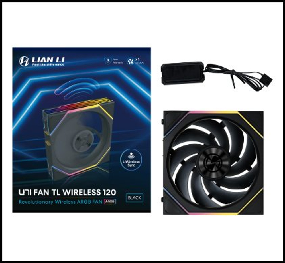 Вентилятор для корпуса Lian Li UNI FAN TL 120 Wireless ARGB 120mm Black G99.12TL1W1B.00