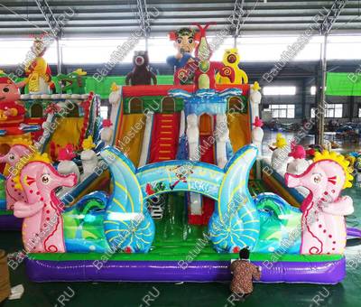 Надувной батут "Фантазия", 14*7*7 м