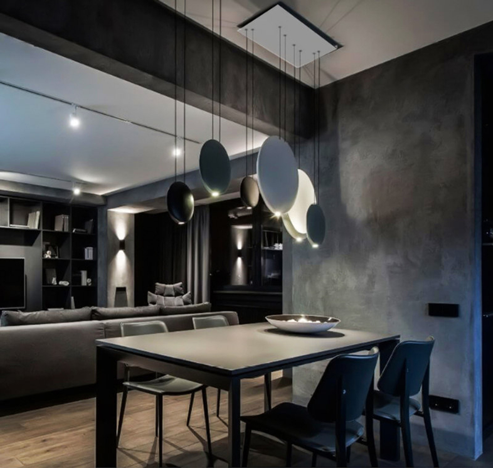 Pendant design lamp Cosmos by Vibia (3 lampshade )