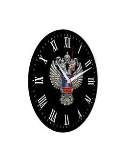 Настенные часы "Эмблема Минстрой 02 36" Декор для дома, подарок
