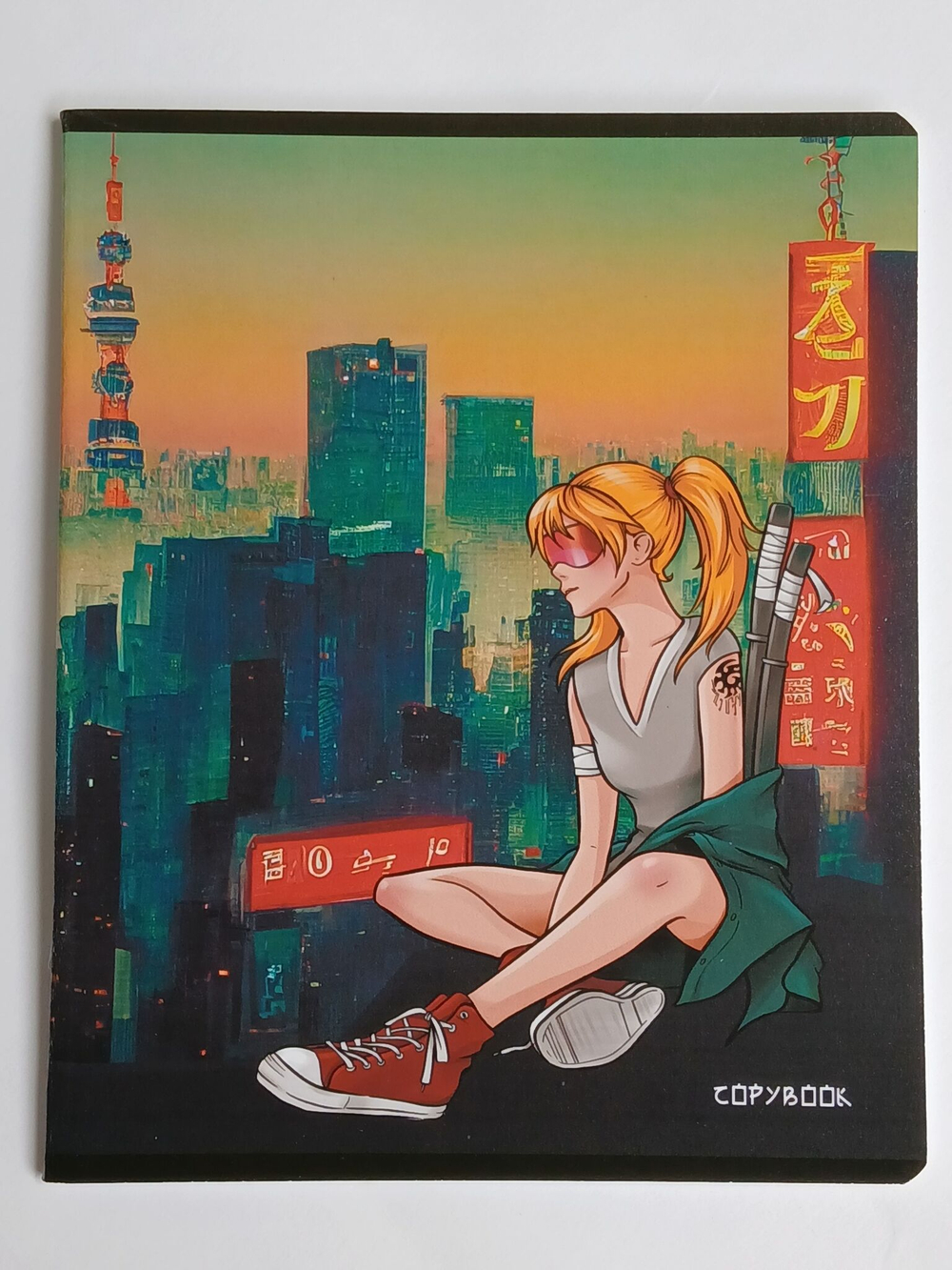 Комплект тетрадей 48 листа А5+. 5 шт. "Анимэ и мегаполис"