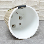 Горшок цветочный Sand 3,3л d190мм с дренажной вставкой, молочный шоколад