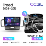 Teyes CC3L 10,2"для Honda Freed 1 2008-2016 (прав)