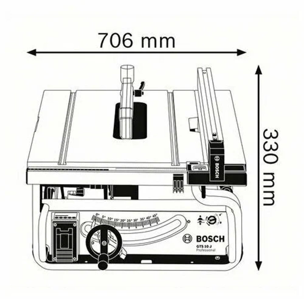 Пила настольная GTS 10 J Bosch