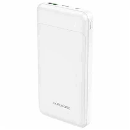 Портативный аккумулятор 10000 mAh LED PD+QC Borofone BJ19 White