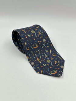 Галстук синий Salvatore Ferragamo