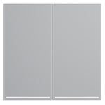 Клавиши для выключателя/переключателя двухклавишного с подсветкой, S70 (серый)