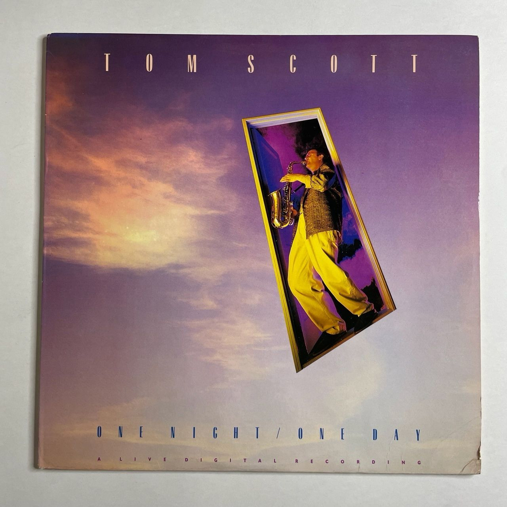 Винтажная виниловая пластинка LP Tom Scott One Night One Day (USA 1986)