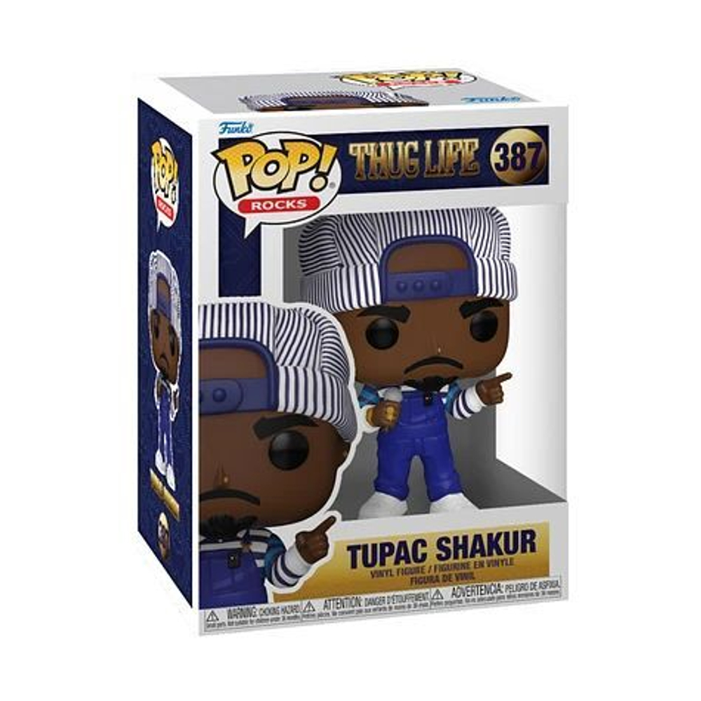 Коллекционная фигурка Funko POP! Rocks - Thug Life Tupac Shakur In Overalls (387)