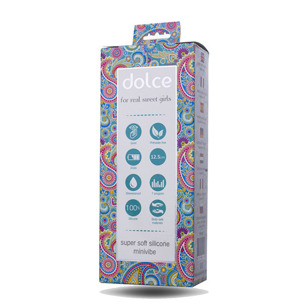 Голубой мини-вибратор 12,5см ToyFa Dolce Owen 591005