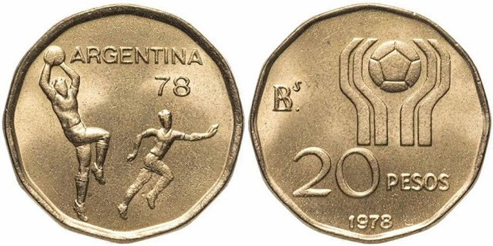 Аргентина 20 песо, 1978 Чемпионат мира по футболу, Аргентина 1978