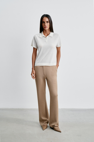 Джемпер-поло FILIPPA, молочный