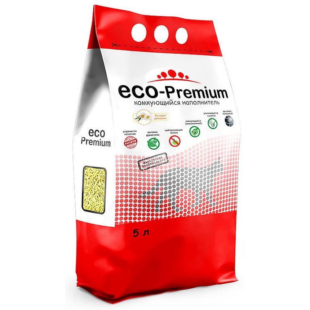 ECO Premium Ромашка наполнитель древесный  1,9 кг 5 л