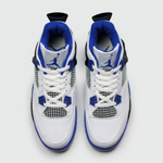 кроссовки Air Jordan 4 White / Blue / Black
