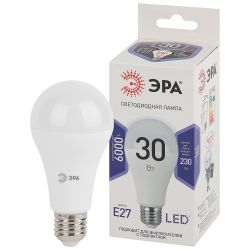 Лампочка светодиодная ЭРА STD LED A65-30W-860-E27 E27 / Е27 30Вт груша холодный дневной свет