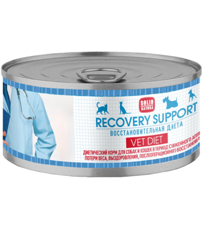 Solid Natura Vet Diet Recovery Support (консерв.) для кошек и собак, восстановительная диета 100гр.