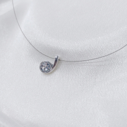 "Муссон" подвеска в серебряном покрытии из коллекции "Ералаш" отJenavi с замком карабин