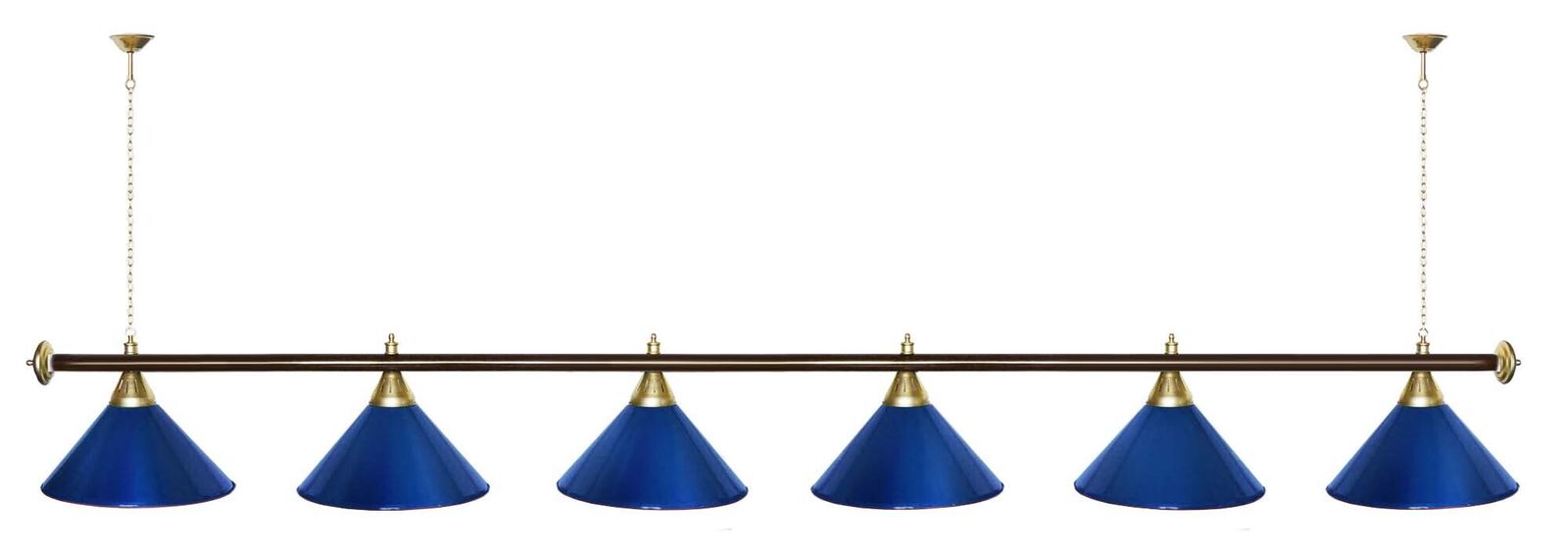 Лампа STARTBILLIARDS 6 пл. (плафоны зеленые,штанга золотая,фурнитура золото) фото №21