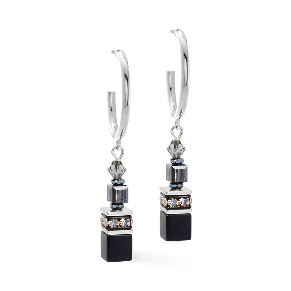 Серьги Coeur de Lion Black-Silver 3021/21-1317