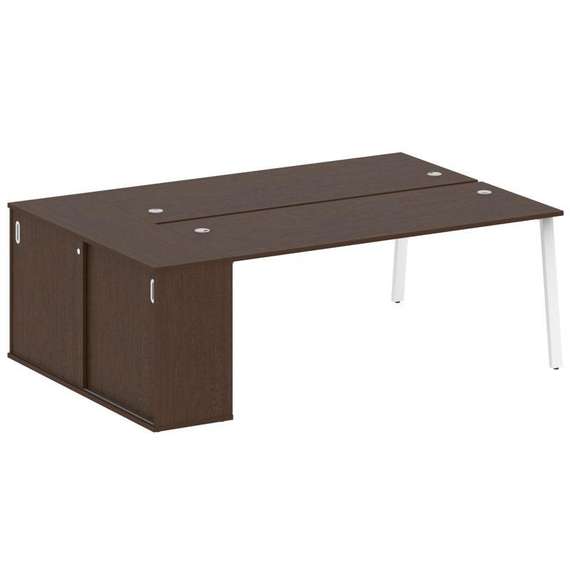 Метал Систем Рабочая станция с шкафом-купе на А-образном м/к БА.РС-СШК-1.5 Т