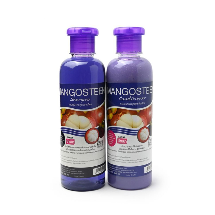 Набор: Шампунь и Кондиционер для волос Banna Mangosteen Мангостин 2 х 360 мл = 720 мл