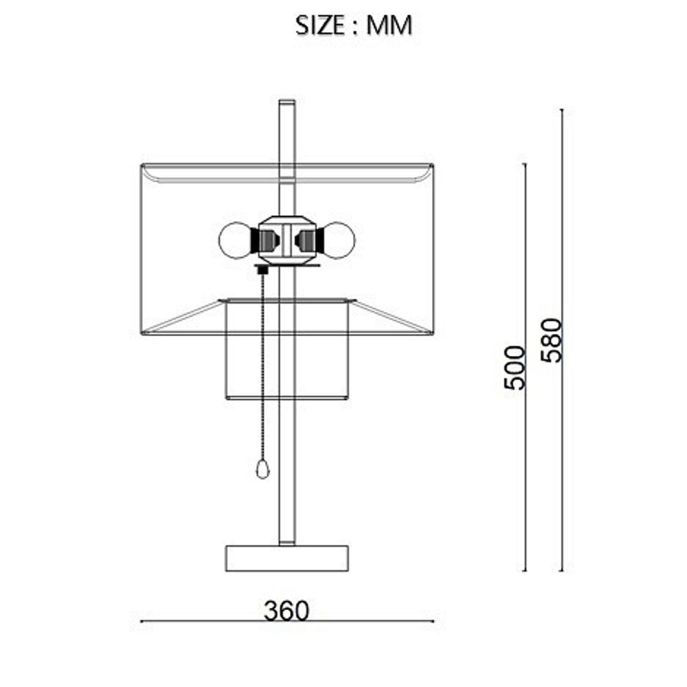 Настольная лампа декоративная Imperiumloft ANDREAN andrean-tab01