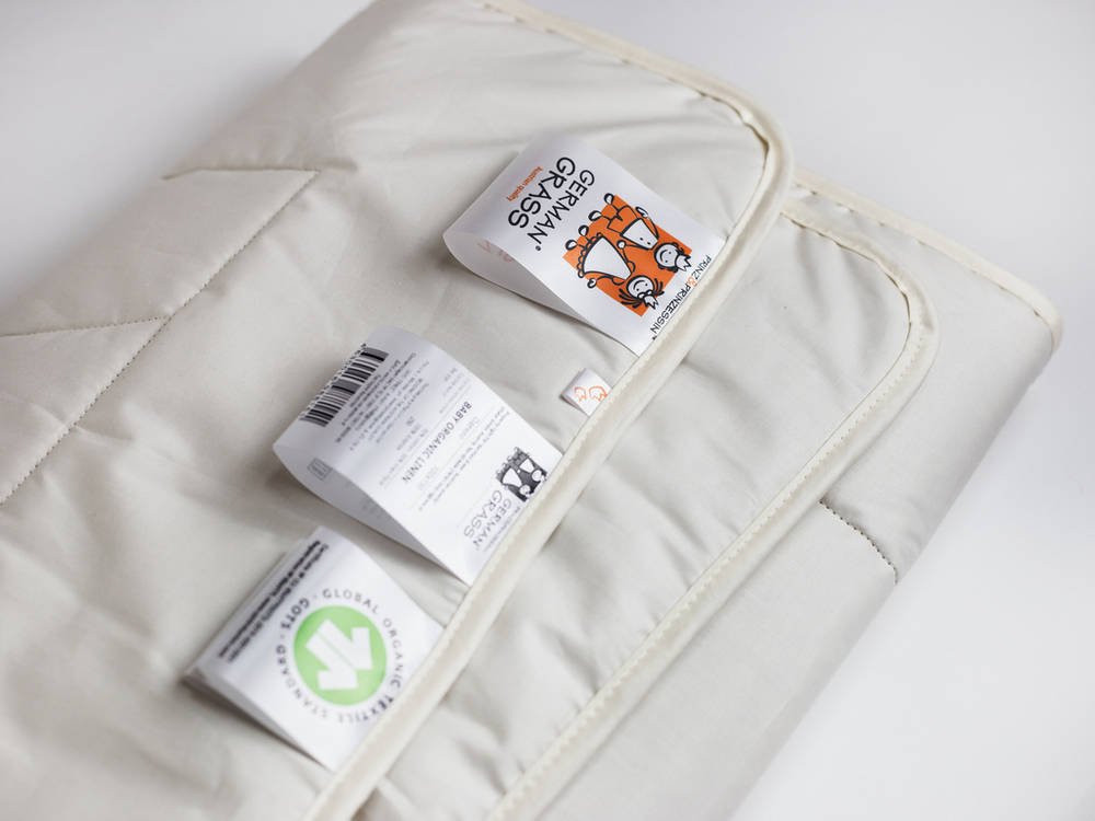 Одеяло детское всесезонное 100х150 German Grass Bioline Baby Organic Linen Grass