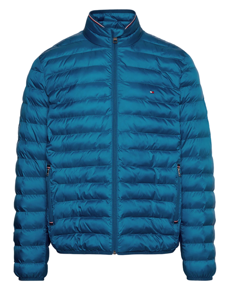 Мужская теннисная куртка Tommy Hilfiger Core Packable Circular Jacket - небесный