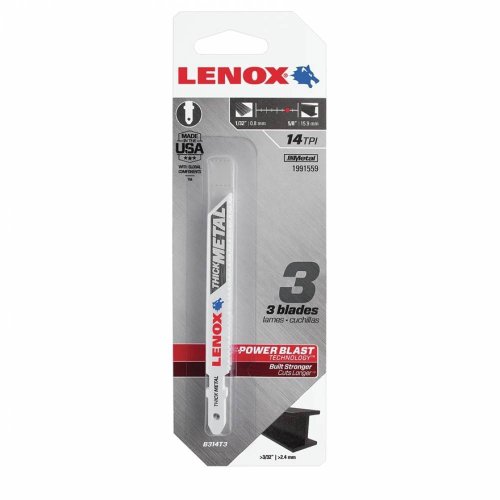 Пилочки Lenox B 314 T по металлу 3 шт