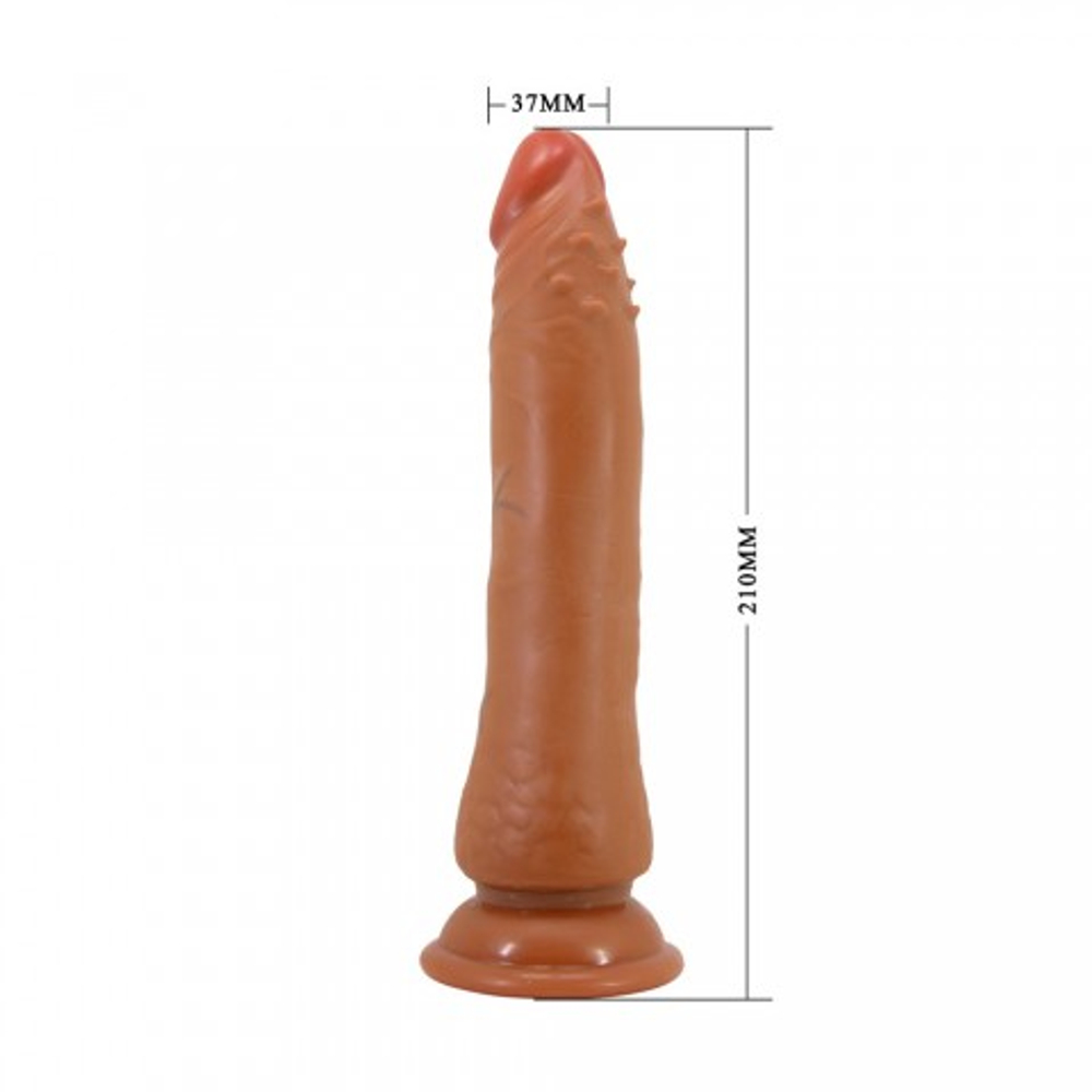 Реалистичный фаллоимитатор Ammut, 21 см, коричневый