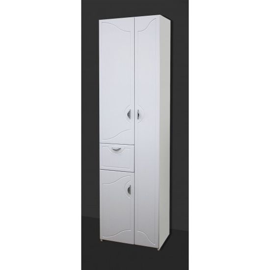 Пенал Палермо 500х1860х300 белый с ящиком