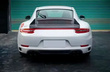 Крышка двигателя со спойлером Duck Tail в стиле 991.2 для PORSCHE 911 991.1 CARRERA 2011–2017