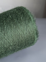 Пряжа Ilaria Aurora (67% супер кид мохер 28% па 5% меринос) 1000м/100 гр, зеленый