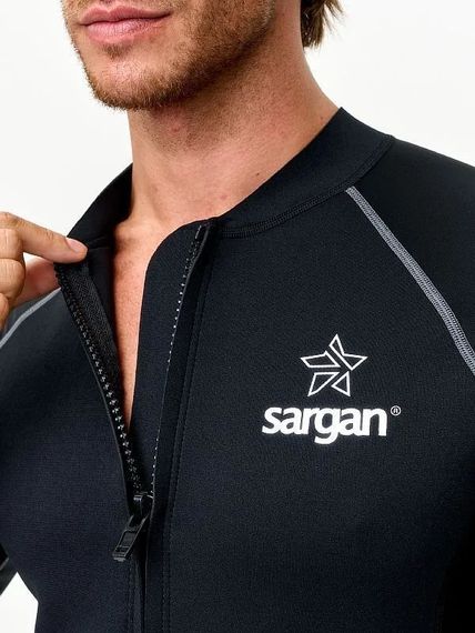 Куртка неопреновая Sargan Skeleton Sup неопрен 2 мм/лайкра черный