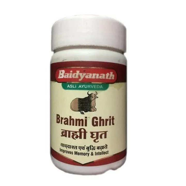 Травяной джем Baidyanath Brahmi Ghrit  Брахми Гхрит с маслом Гхи для мозговой деятельности 100 г