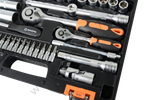 Набор инструментов Вихрь АВТО, 1/2" , 1/4" , CrV, в кейсе 82 предметов