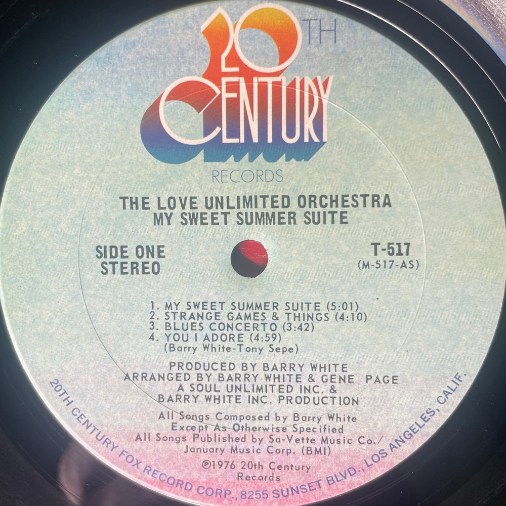 Love Unlimited Orchestra – My Sweet Summer Suite (США 1976г.)