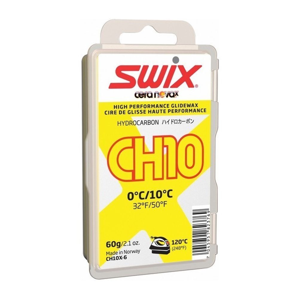 Парафин SWIX CH10X, (+10-0 C), Yellow, 60 g