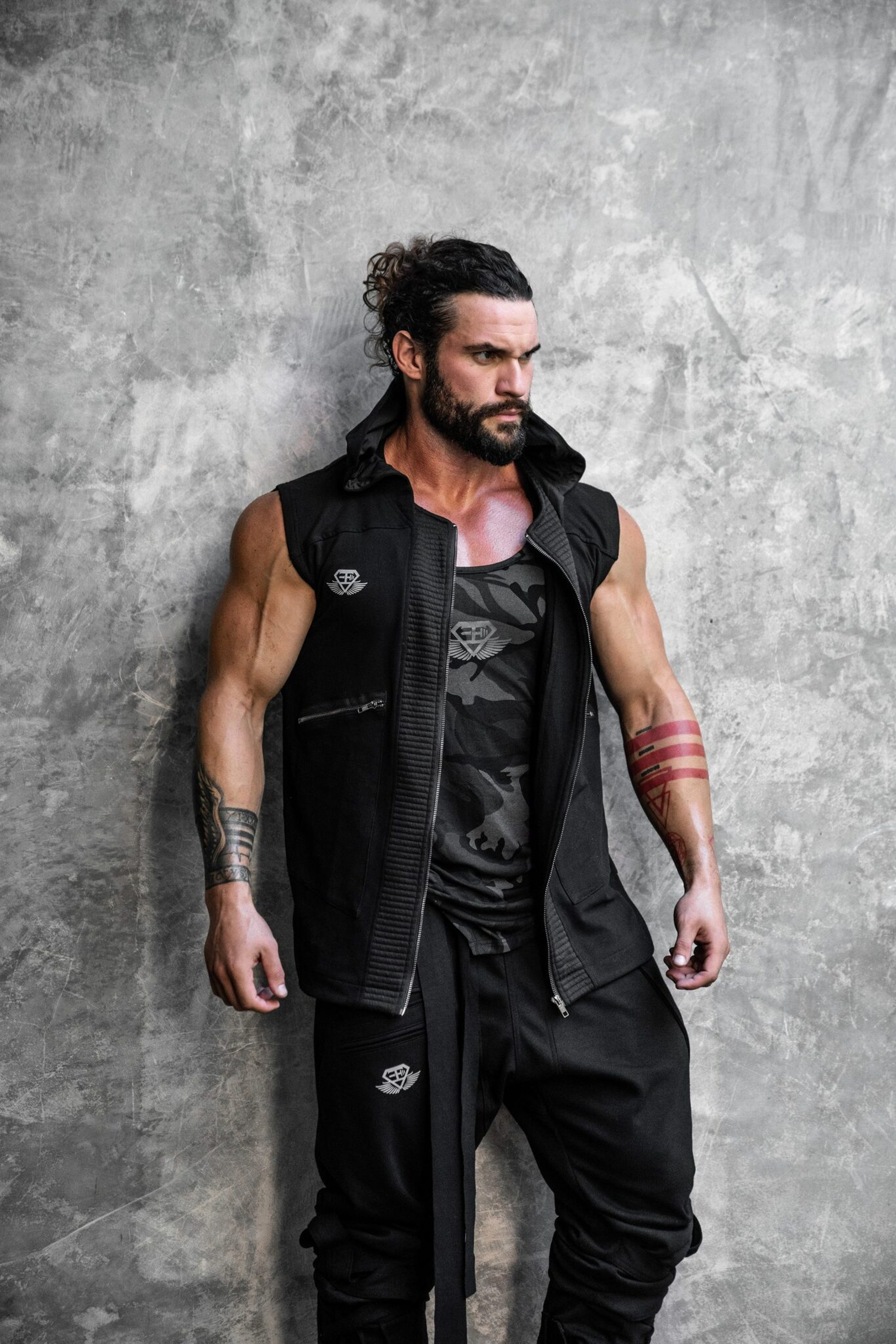 Безрукавка BODY ENGINEERS Atlantis Sleeveless Hoodie Black