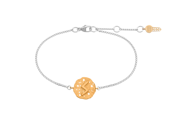 Браслет с руническим медальоном-амулетом Соулу на цепочке, микс