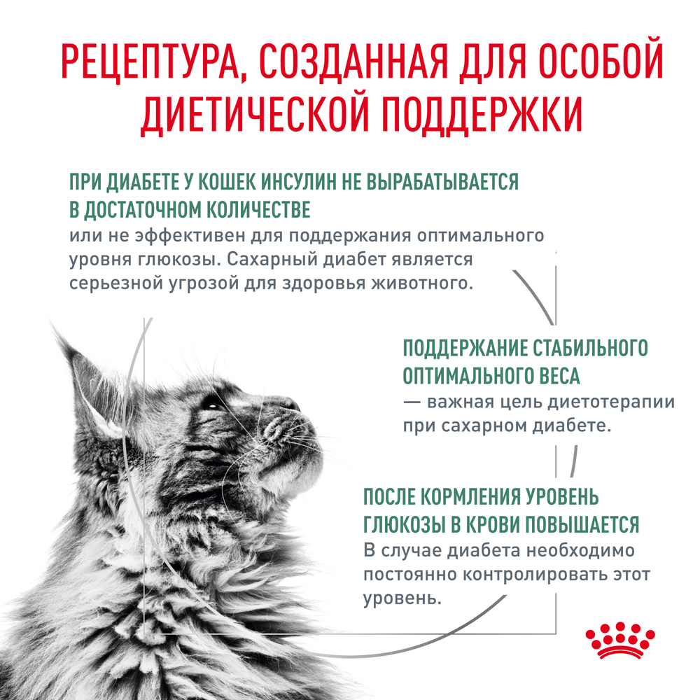 Royal Canin Diabetic Диабетик Корм влажный диета для взрослых кошек при диабете соус 85г