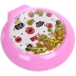 Расческа массажная складная «АМОР», микс 4 дизайна, 6,5*2см (PVC коробка)